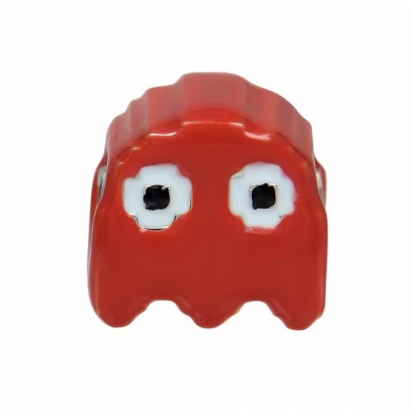 NWOT Pac-Man Pacman Ghost Sour Bead Charm Sterling Silver 925 - Picture 1 of 8